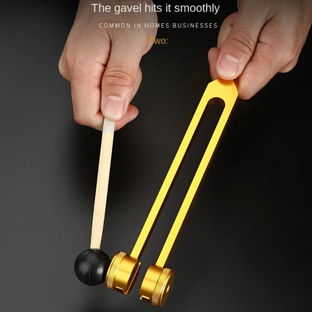 Healing Chakra 128 Hz Tuning Fork Set Aluminium Alloy Sound Therapy Bio-Acoustic Tuning Fork Colorful Adjustable Vue