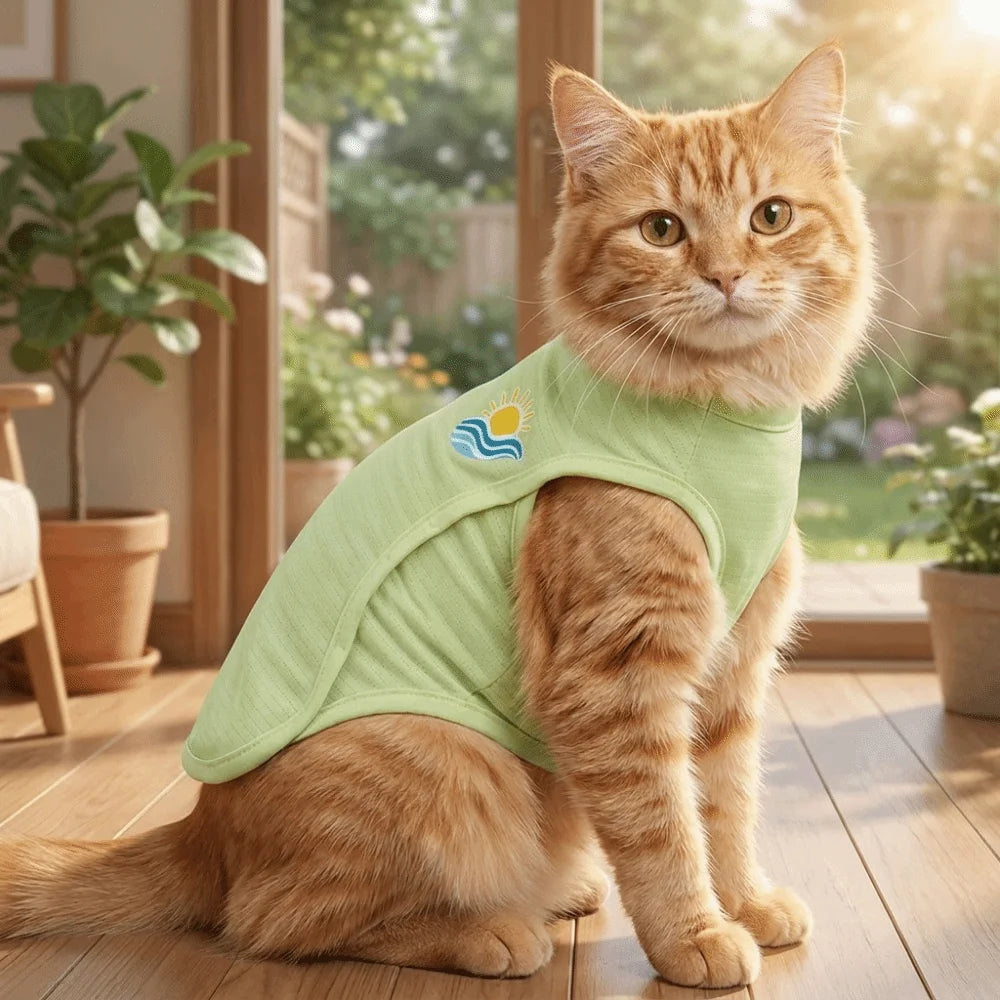 Pet Cool Clothes Breathable Pet Summer Vest Lightweight Soft Dog Tank Top Sleeveless Dog Sunscreen Clothes Summer Vue