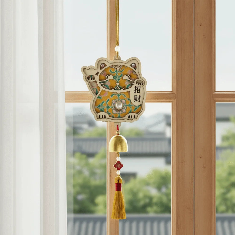 DIY Wind Chime Pendant Traditional Handmade Song Jin Wind Chime Material Kit Imitation Song Jin Double Sided Vue