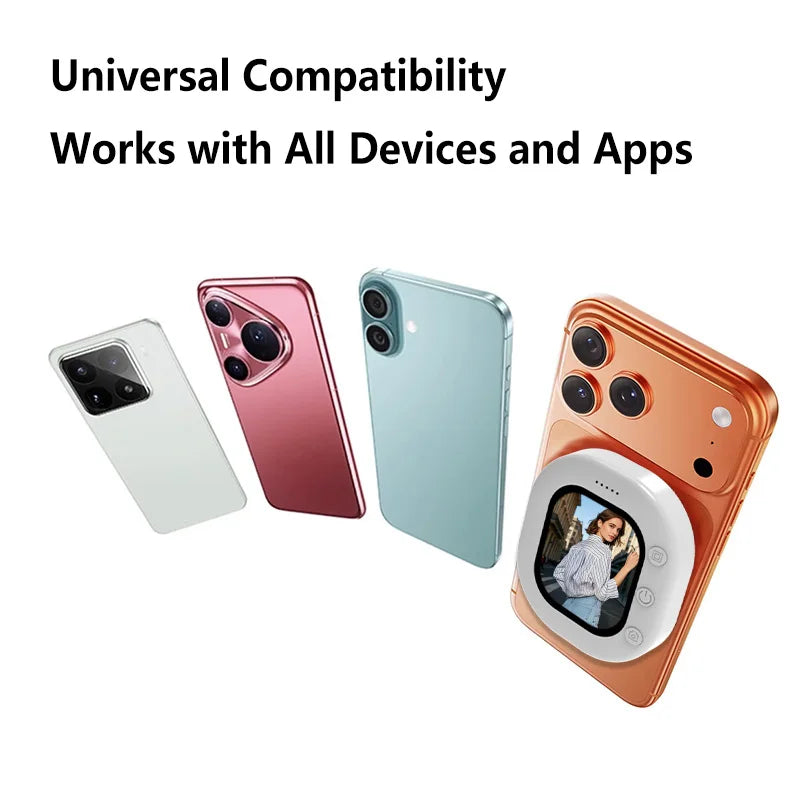 T30 Selfie Magnetic Phone Vlog Selfie Monitor Mobile Screen Organizer Outdoor Bluetooth Selfies Vlog Live Selfie Screen Vue