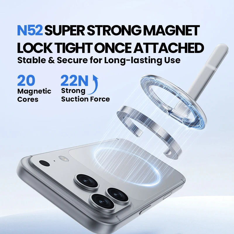 Ultra-thin Cell Phone Ring Holder Magnetic Ring Foldable Kickstand Magnet Grip Desktop Stand for Phone Vue