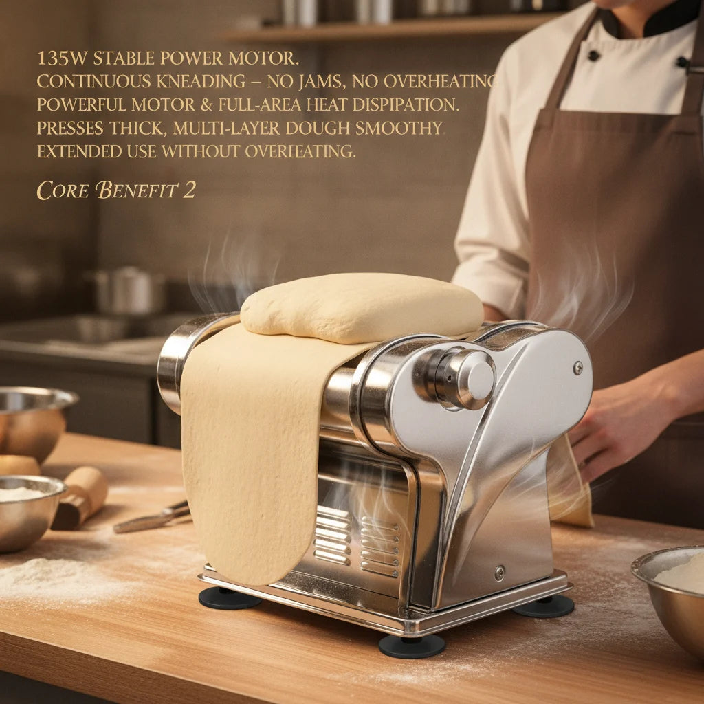 Automatic Electric Noodle Maker | 135W, 6 Thickness Settings Electric Pasta Maker Vue