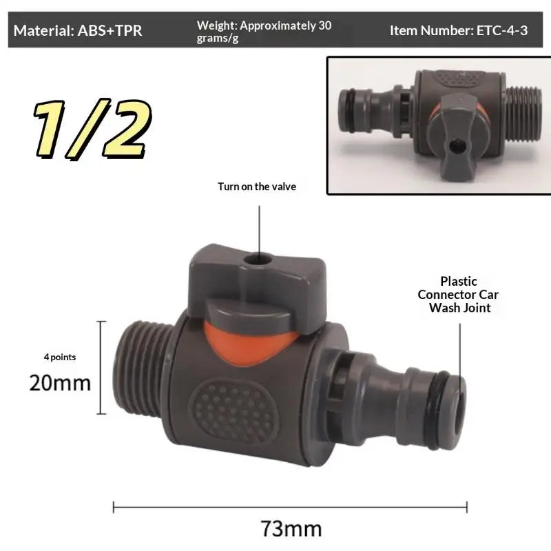 PVC IBC Water Bucket Adapter 1Pcs Water Tank Adapter With Valve Durable Connector For Outdoor Water Storage System Vue A
