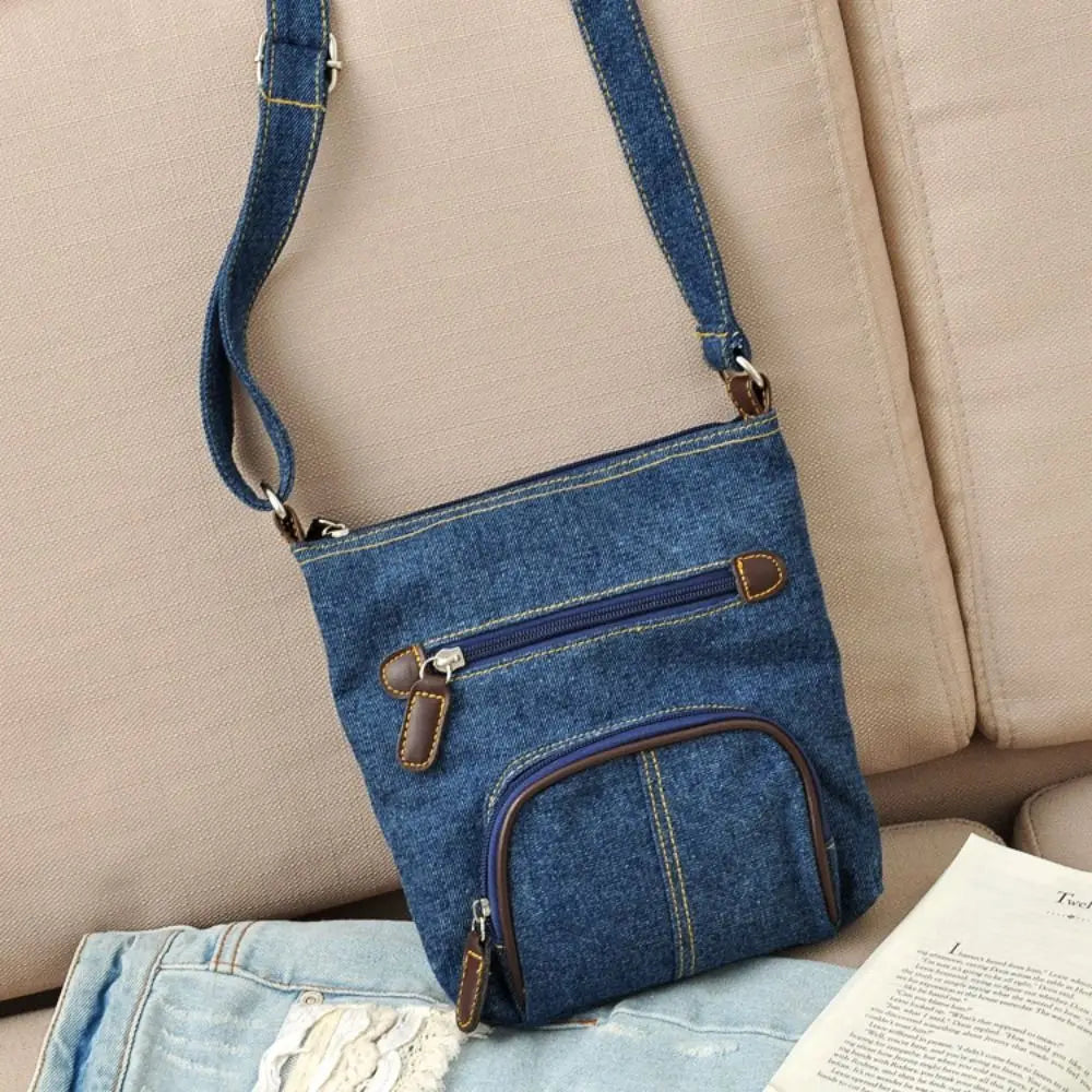 Messenger Cross Denim Shoulder Bag Casual Purse Women Handbag