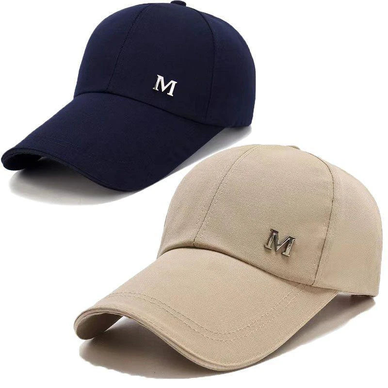 Men Women Baseball Cap Summer Cotton Hat Snapback Hip-Hop Cap Adult Sport Sun Hat Casual Long Brim Sunscreen Golf Cap Vue