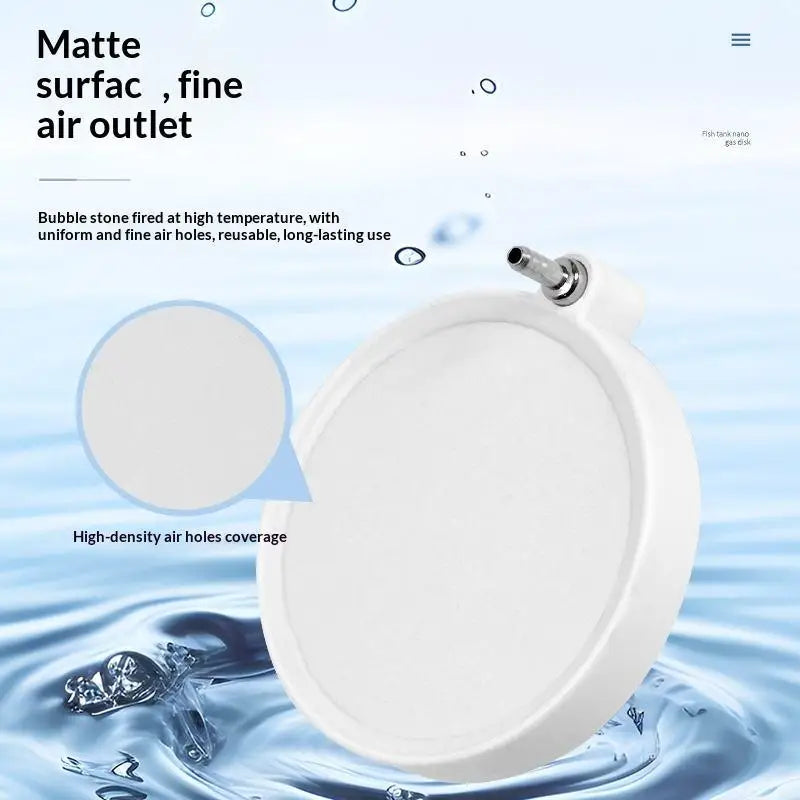 Aquarium Air Stone Bubble Diffuser Fish Tank Pond Aerator Pump Hydroponic Oxygen Increasing Accessories 50/80/100mm Vue