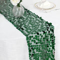 Fish Scale Sequins Table Runner Sparkling Luxurious Glitters Table Cover Elegant 30x274cm Wedding Table Decoration Vue Green