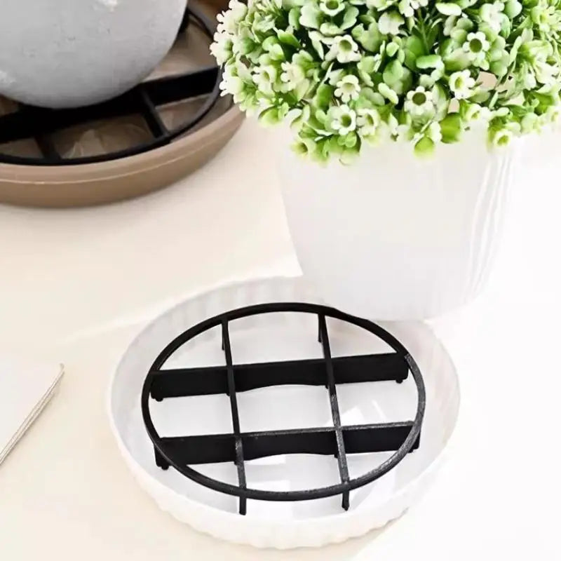 Flower Pot SAUCER Mesh Pad Durable Plastic Anti Rotting Root Bracket Reusable for Office Greenhouse Indoor Plants Vue
