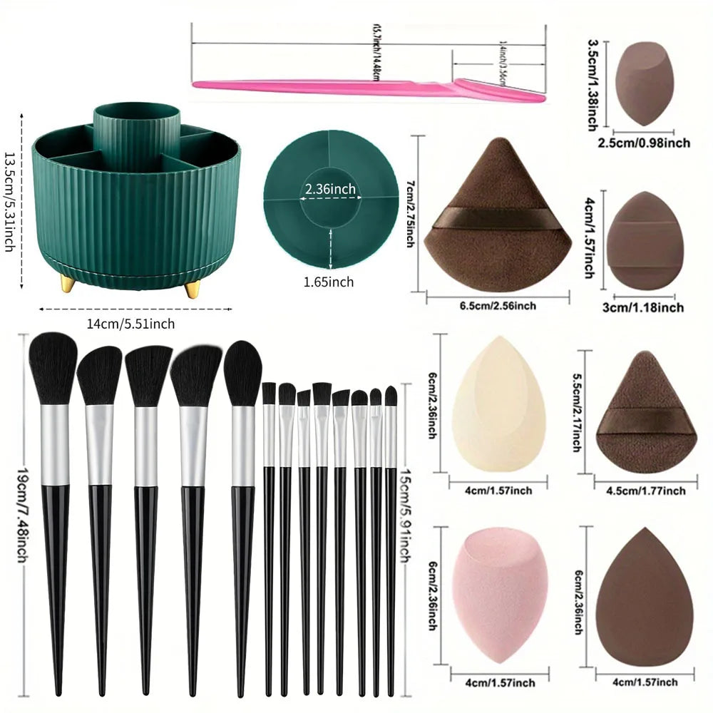 14-29Pcs Professional Makeup Brushes Set Soft Fluffy Smudge Concealer Brush Women Eyes Cosmetic Blending Detail Make Up Tool Kit Vue