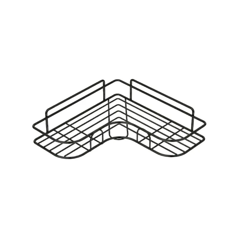 Stainless Steel Corner Shower Rack - Rustproof Wall-mounted Bathroom Storage Rack for Shampoo Toner and Cosmetics Vue
