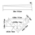 Black Hairpin Table Legs Set of 4 – 36" Heavy-Duty Steel DIY Hairpin Table Legs Vue 4 PCS 36 inch Poland