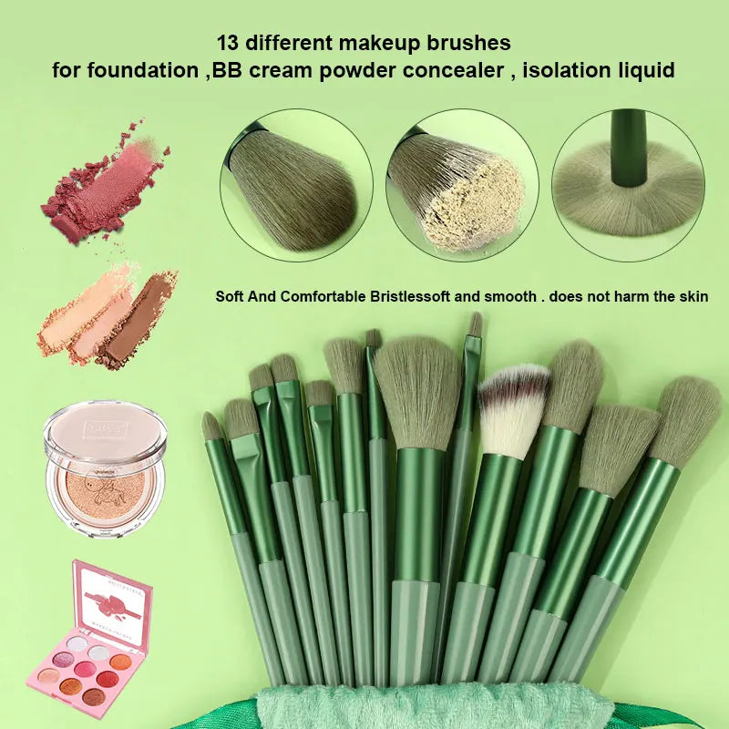 13Pcs Makeup Brush Set Make Up Concealer Blush Powder Brushes Eye Shadow Highlighter Foundation Brush Cosmetic Beauty Tool Vue