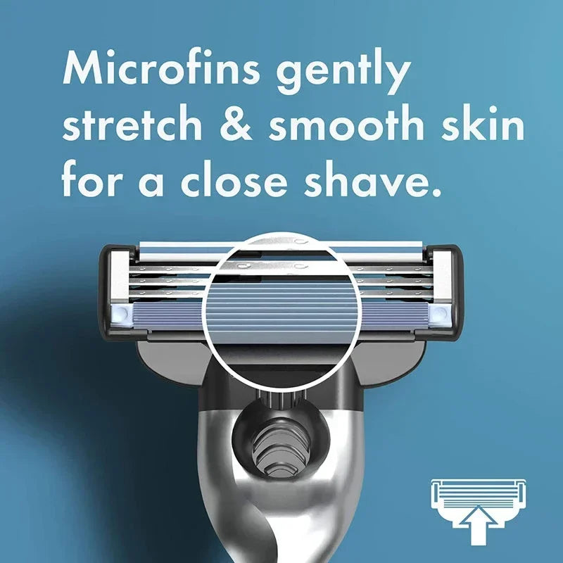 Gillette Mach3 Razor Blade Refills – 3-Layer Cartridges for Men Razor Blade Refills Vue