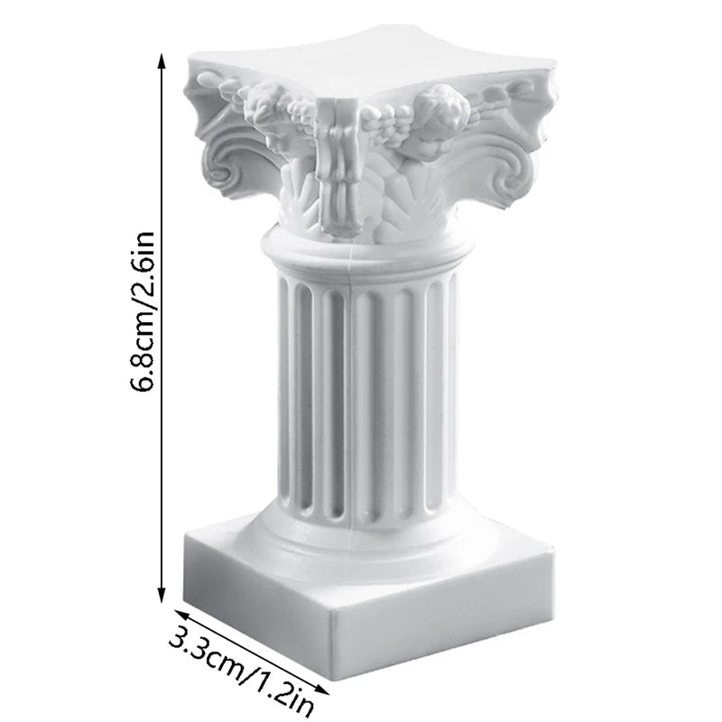 Roman Pillar Greek Column Statue Pedestal Candlestick Stand Figurine Sculpture Indoor Home Dinning Room Garden Scenery Decor Vue