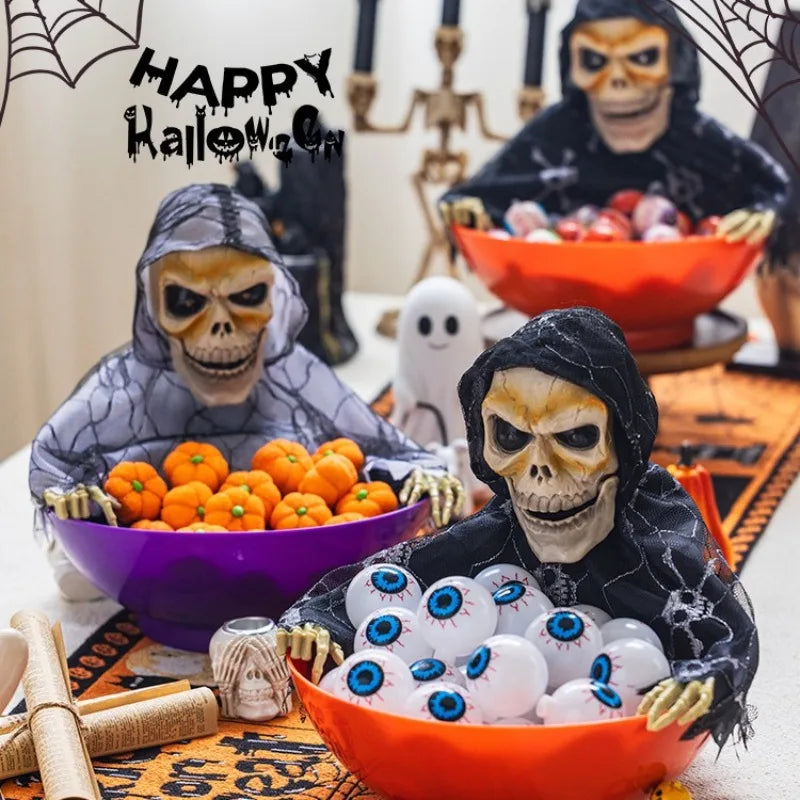 Humorous Halloween Candy Bowl Trick Candy Dish Scary Party Supplies Haunted House Decoration Spooky Table Accessories Vue