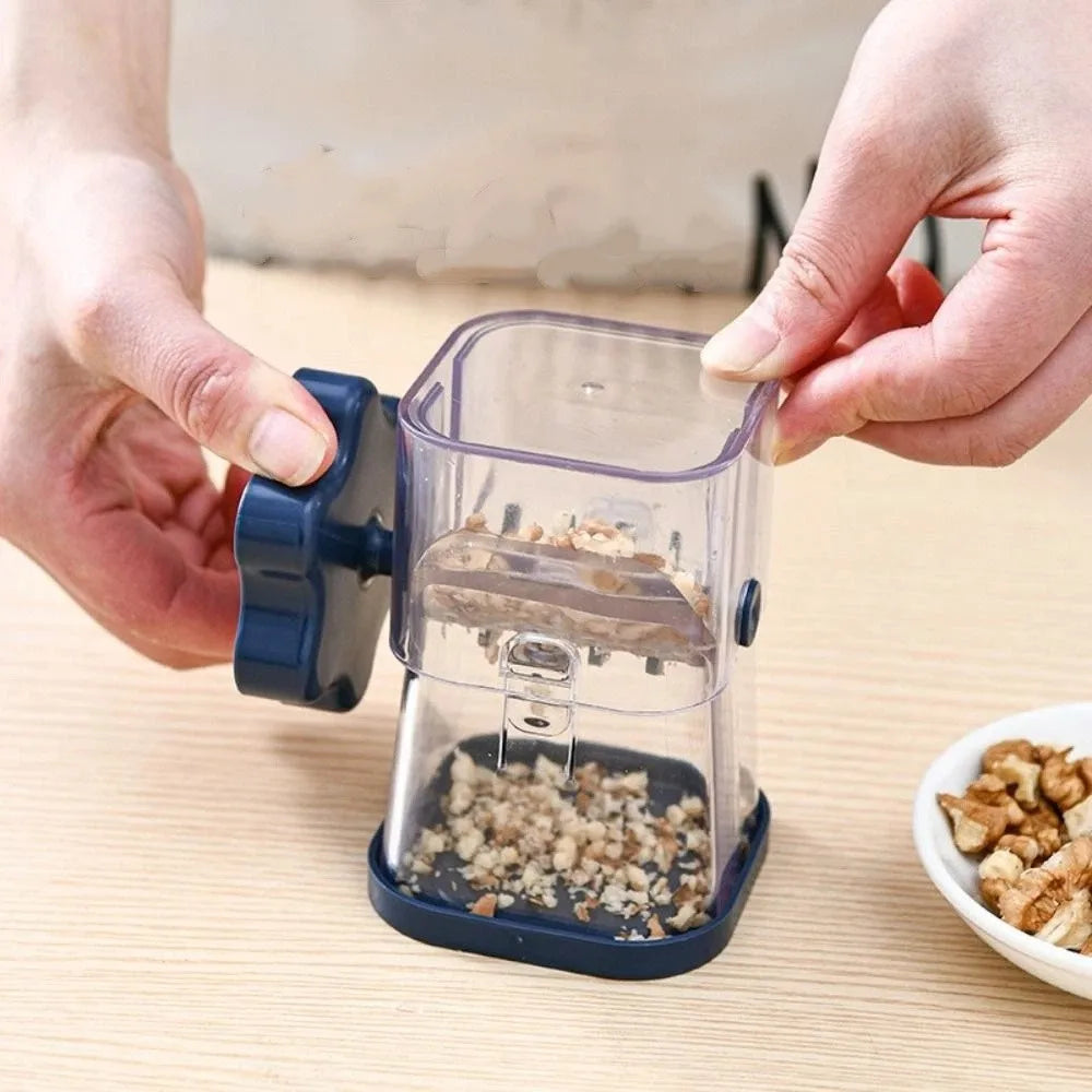 Grinding Tools Portable Nut Walnut Grinder Hand Crank Multifunctional Manual Nut Chopper Detachable Fruit Crusher Kitchen Vue