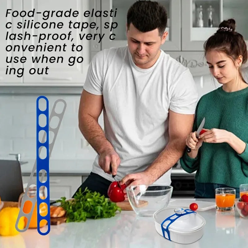 1-20pcs Reusable Adjustable Universal Lid Strap Elastic Canning Jar Crock Pot Box Holder for Kitchen Pantry Cabinet Storage Vue