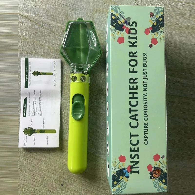 Bug Catcher & Viewer Kids Outdoor Insect Exploration Tool With Magnifying Glass Safe Bug Catching Kit For Nature Learning Vue green