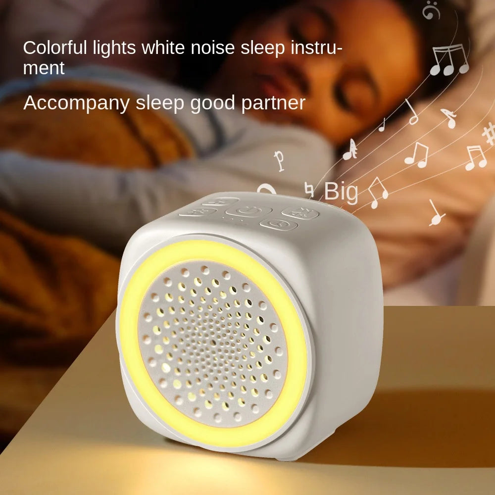 with RGB Lighting Baby White Noise Machine White 26 Types Soothing Music Sleep Sound Player Night Light with Timer Soft Lighting Vue