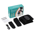 Electric Heating Vibration Shoulder Massager Wrap 3 Massage Mode 3 Adjustabal Temperature Shoulder Support Belt Strap Vue black United States USB Type-C