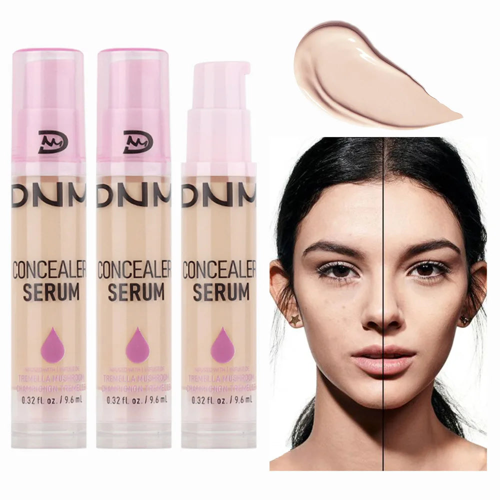 8Colors Liquid Concealer High Covering Moisturizing Oil Control Foundation Invisible Pores Dark Circles Freckle Face Makeup Vue 02 LIGHT
