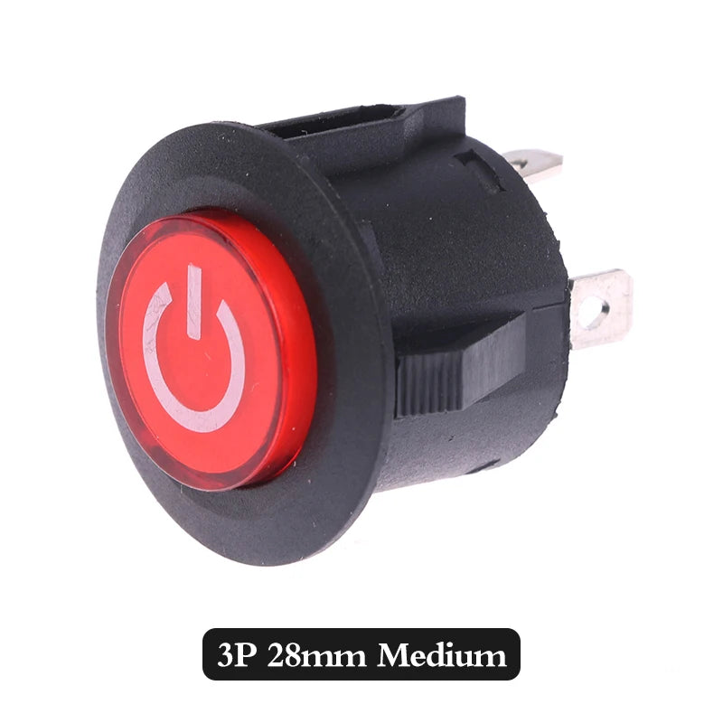 One Button Start Switch For Children's Electric Car 3-pin Power Switch For Baby Battery Car Vue B
