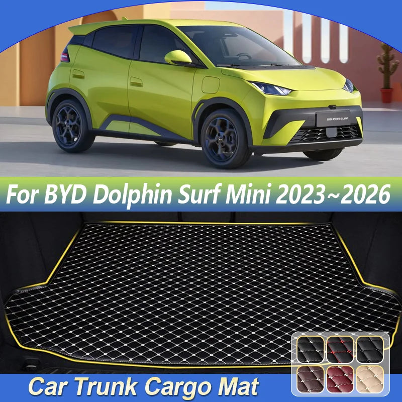 For BYD Dolphin Surf Mini Seagull 2023 2024 2025 2026 Car Trunk Mats Anti-dirty Pad Cargo Tray Boot Storage Carpet Accessories Vue