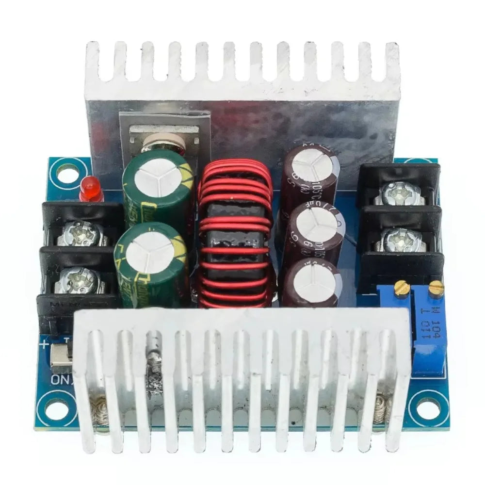 300W DC-DC Buck Converter Constant Current Active Energy Transfer LED Driver Backward Compatible High Current Step Down Module Vue Black
