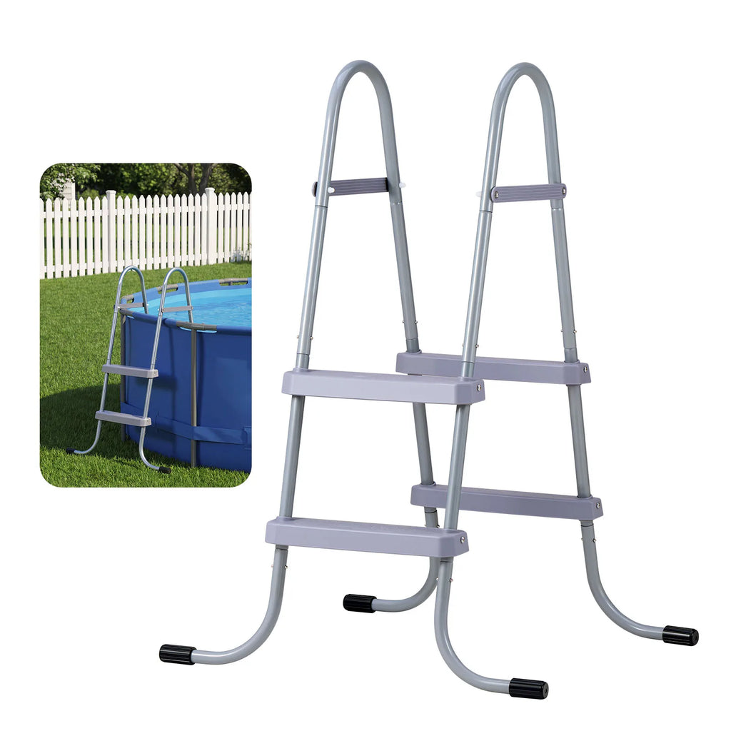 SucceBuy A-Frame Above Ground Pool Ladder | Non-Slip Steps Pool Ladder Vue