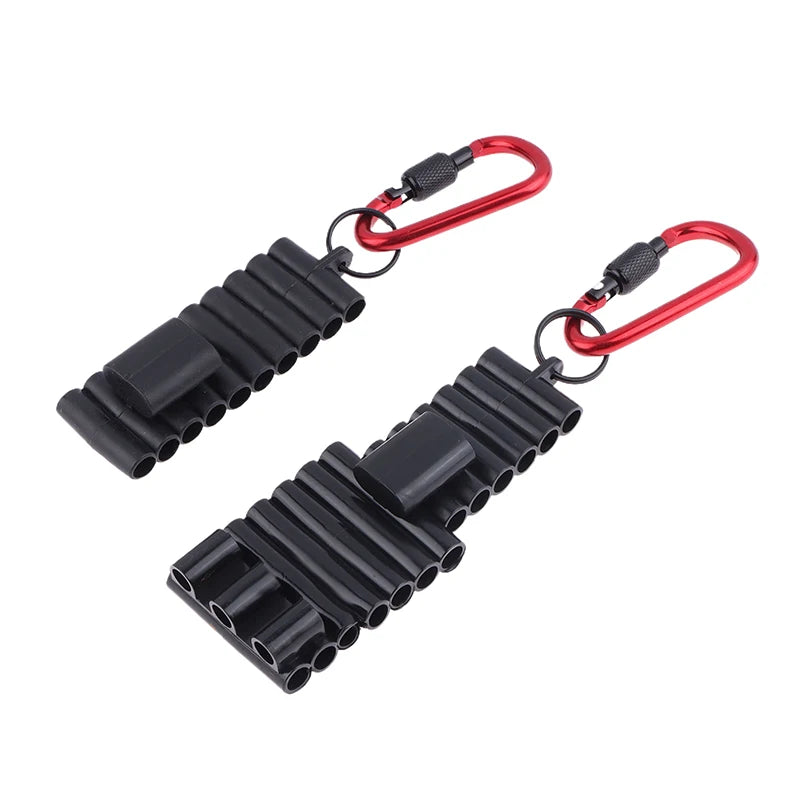 Portable Rubber Screwdriver Bit Holder With Carabiner Keychain Multi Cross Driver Bit Organizer Sleeve Vue