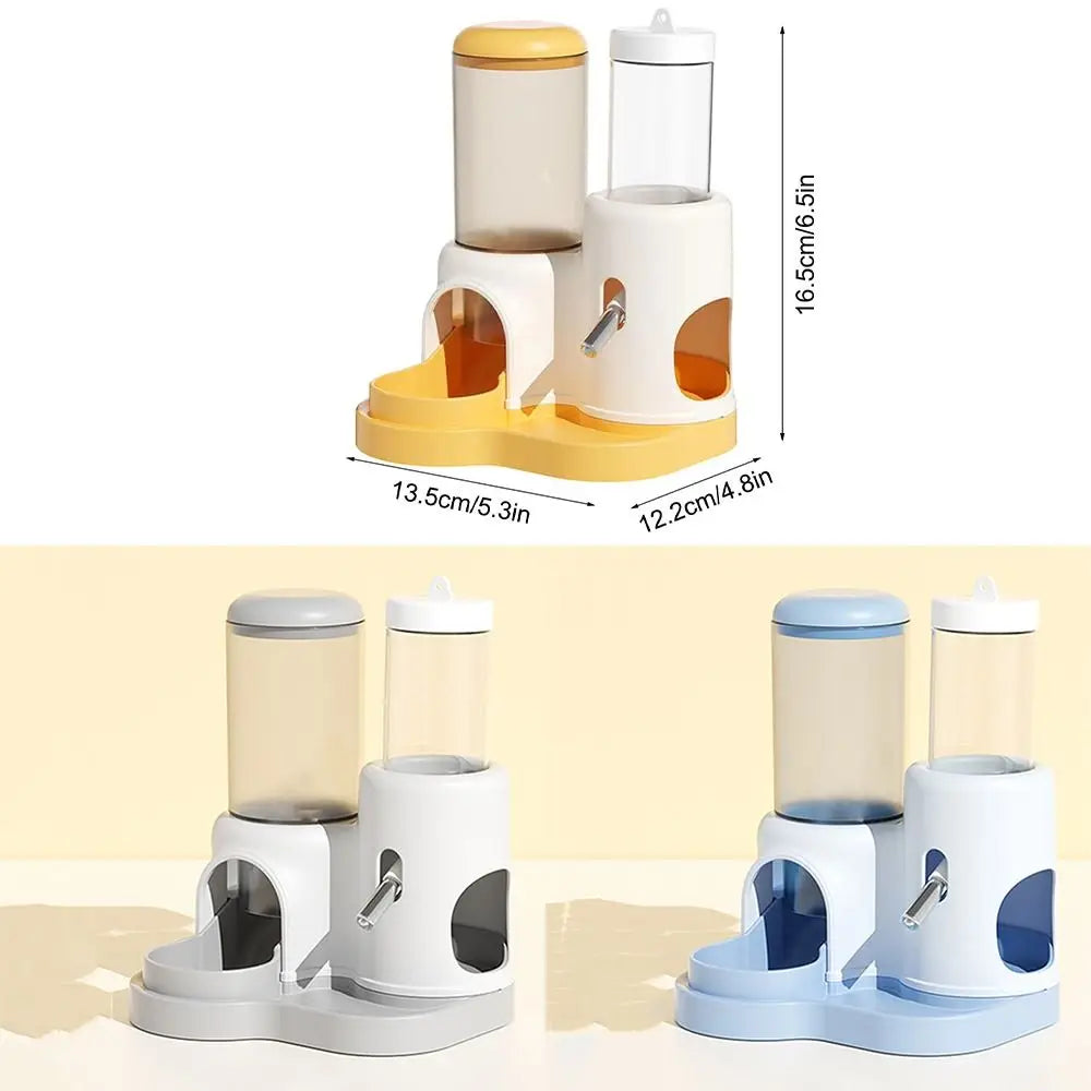 Leak-Proof Hamster Water Dispenser Large Capacity Rolling Ball Automatic Feeder Detachable Base No Drip Food Dispenser Vue