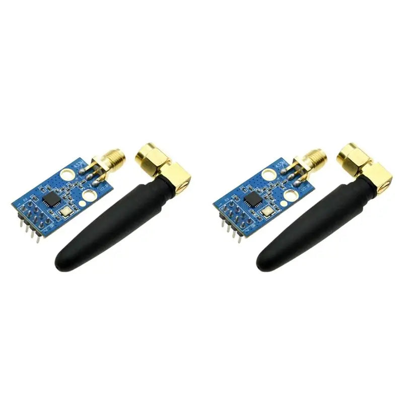 Hot-CC1101 Wireless Transceiver Module Withsma Interface Wireless Transceiver Module For433mhz Enhanced Range Communication 2 Se Vue Black 2 Sets
