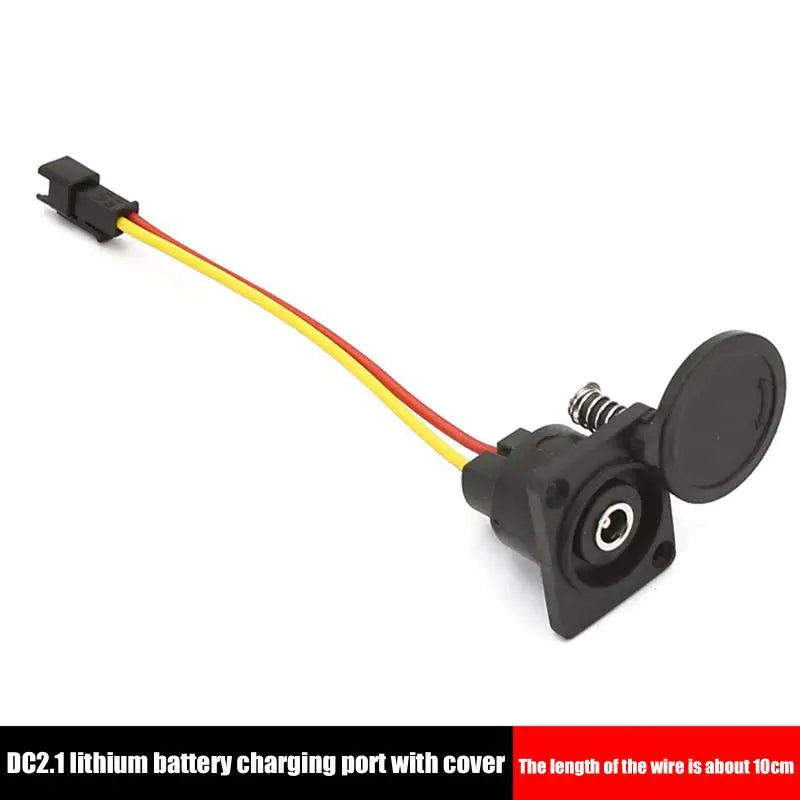 Electric Bike Charging Plug DC2.1 2.5 for 36V 48V Li ion Battery Round Shape Quick Attach Combo for Cycling Enthusiasts Vue DC21 female