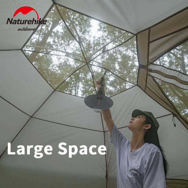 Naturehike MG Hexagon Tent 3-4 Person Waterproof Family Camping Family Camping Tent Vue