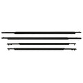 4Pcs/set Car Window Outer Weatherstrip Side Door Glass Rubber Belt Moulding Sealing Strip For Toyota Prius 2010-2015 Vue 4pcs