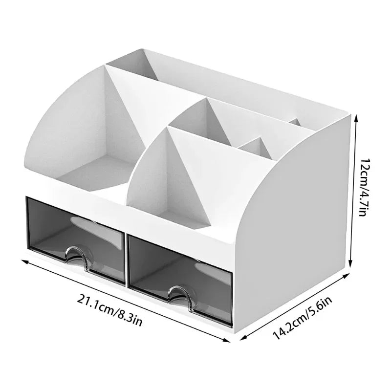 Transparent Desk Organizer with Drawers & 6 Compartments Desktop Drawer Organizer Vue
