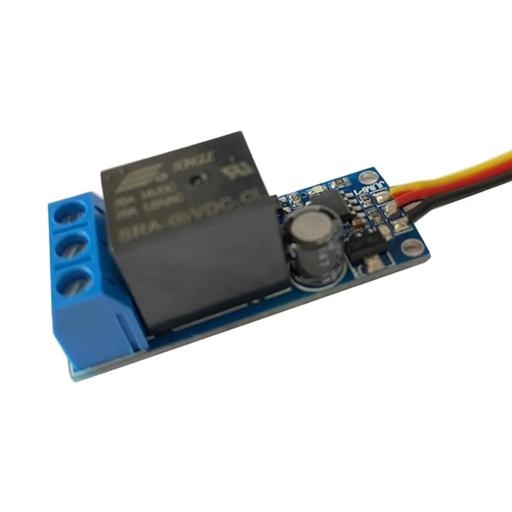 RC Model PWM Relay Switch Receiver Controlled Electronic Switch For Airplane Car Model 4.8-8.4VDC Max 20A 900-2100us PWM Signal Vue