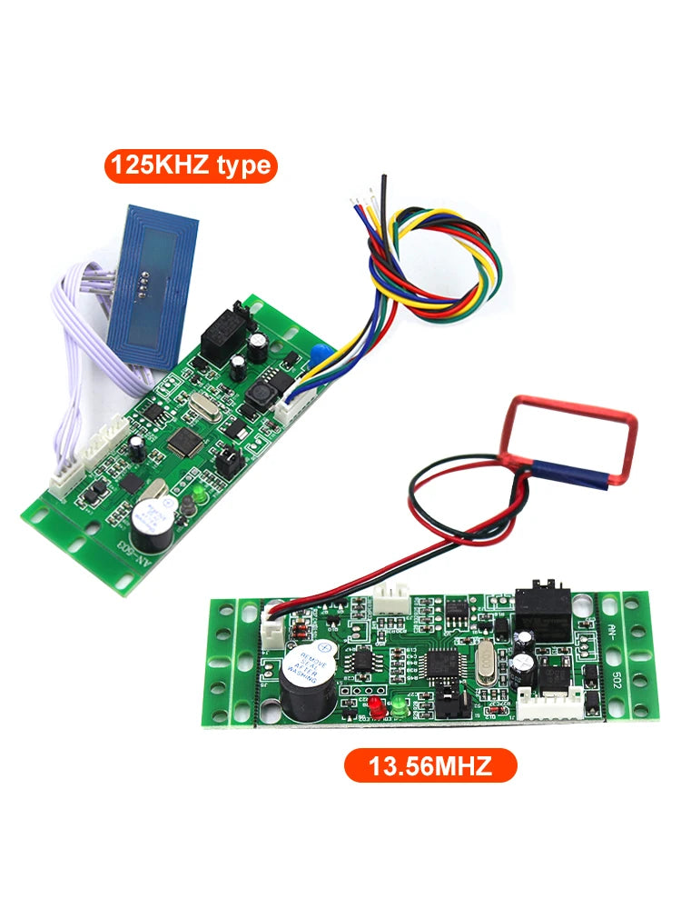 125Khz/13.56Mhz Proximity Rfid Reader Access Control PCB Board intercom module Embedded Access Control module 15000 user Vue