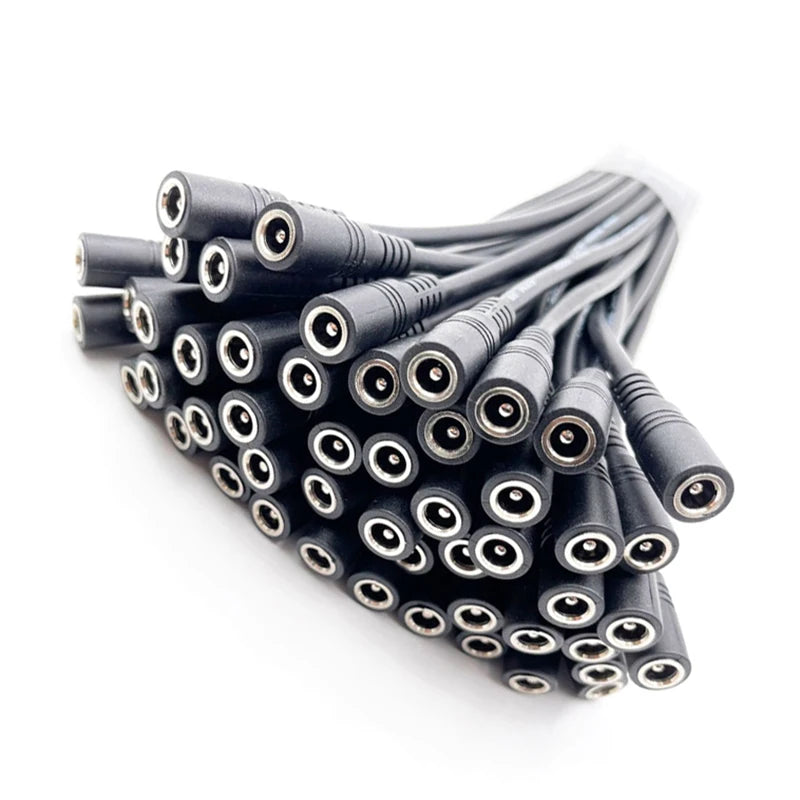 10pcs 5.5x2.1 Plug DC male or Female Cable Wire Connector For 3528 5050 LED Strip Light Vue