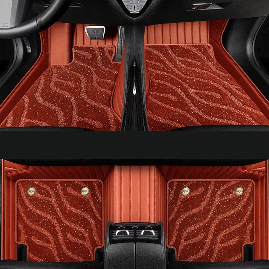 Premium Starry Sky Custom Car Floor Mat for BMW X4 2008-2022,X5 E53 E70 F15 G05 2004-2026, Interior Accessories Leather Styling Vue