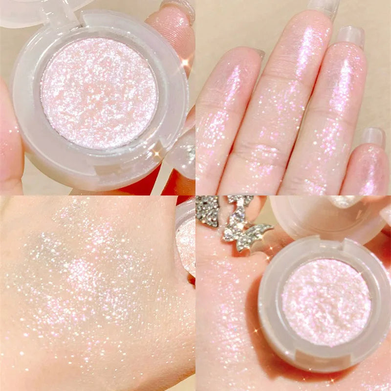 Diamond Eye Shadow Palette Gorgeous Glitter Eyeshadow Glossy Shiny Highlighter Shadow Shimmer Cowherd Weaver Girl Eyes Makeup Vue