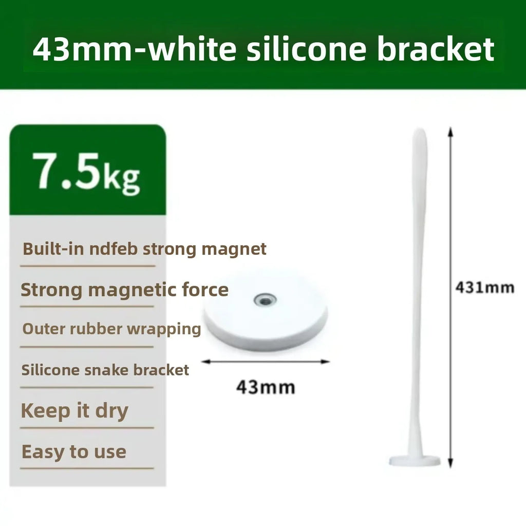 Front Washing Machine Door Strong Magnet Bracket Strong Magnetic Washing Machine Door Door Bracket Magnet Snake-Shaped Silicone Vue white