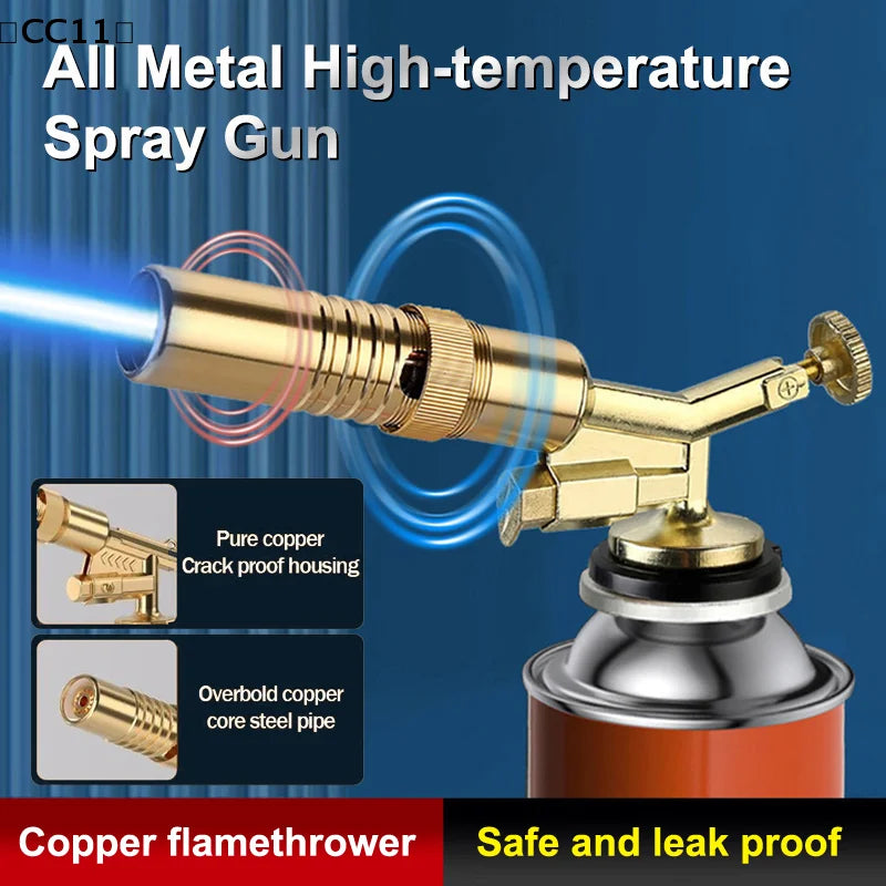 Portable Welding Gas Torch Flame Nozzle Butane Burner Outdoor Camp