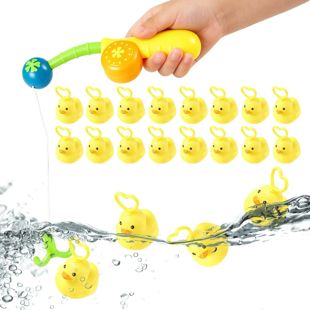 Duck Fishing Toy Set with Pole, Magnetic Catch Game for Kids, Educational Water Play Activity for Toddlers Boys Girls Preschool Vue
