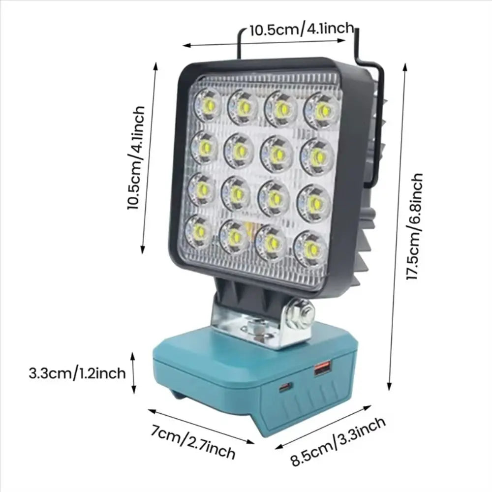 USB-C Quick Charge Outdoor Work Light Easy Install Engineering Lighting LED Working Lamp Flashlight Lantern Electric Torch Vue