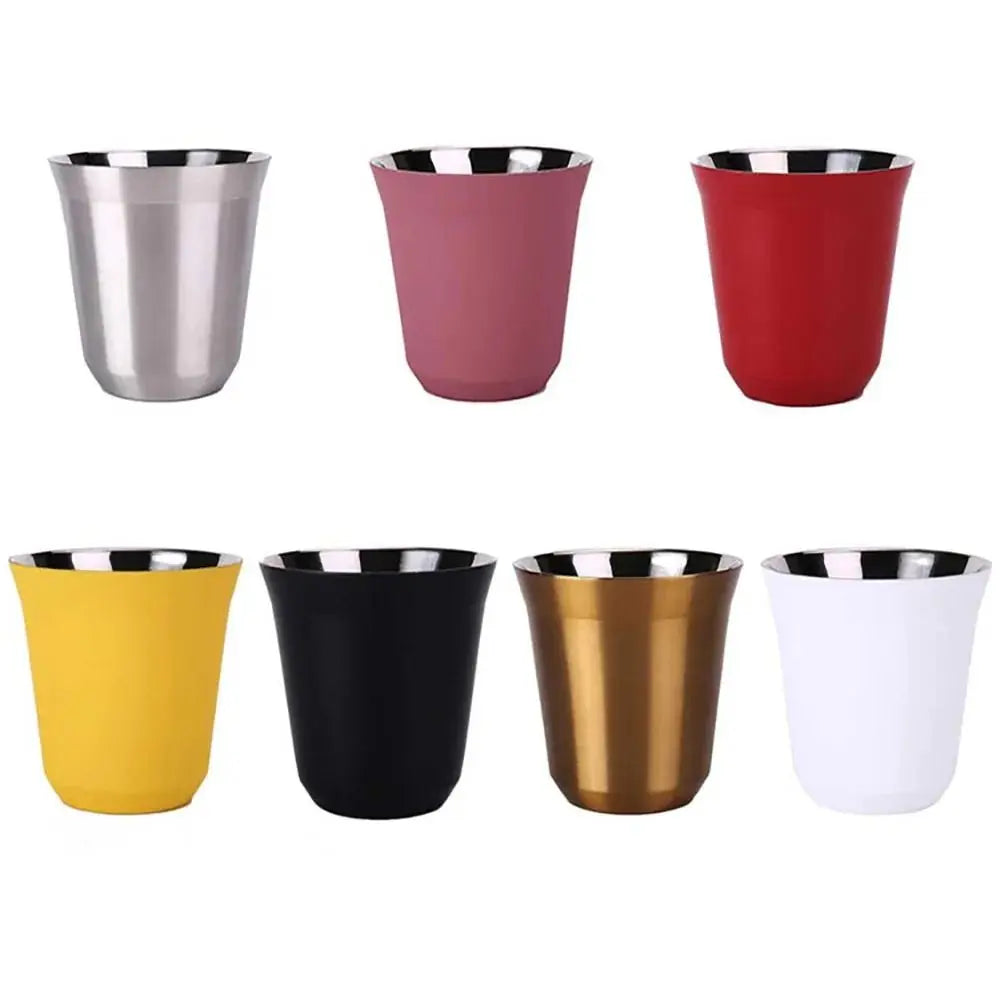 Summer Espresso Mugs Insulated Double Wall Beer Cups Small Capacity