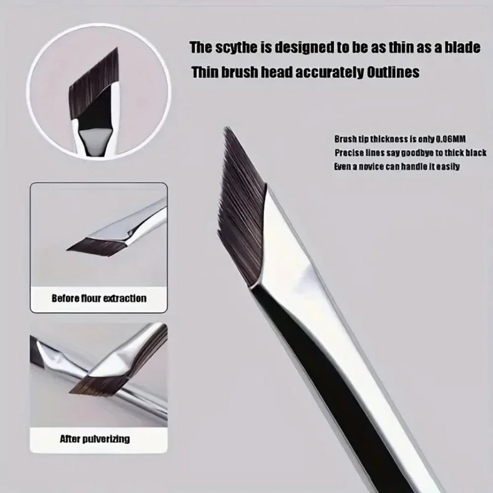 Eyeliner Brush Upgrade Blade Brush Ultra Thin Fine Angle Flat Eyebrow Brush Under The Eye Place Precise Detail Brush Makeup Tool Vue