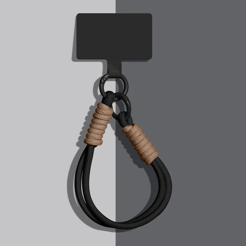 1 Piece Portable Mobile Phone Lanyard Pendant Bag Chain Easy To Carry Wristband Advanced Solid Color Short Keychain Vue A3