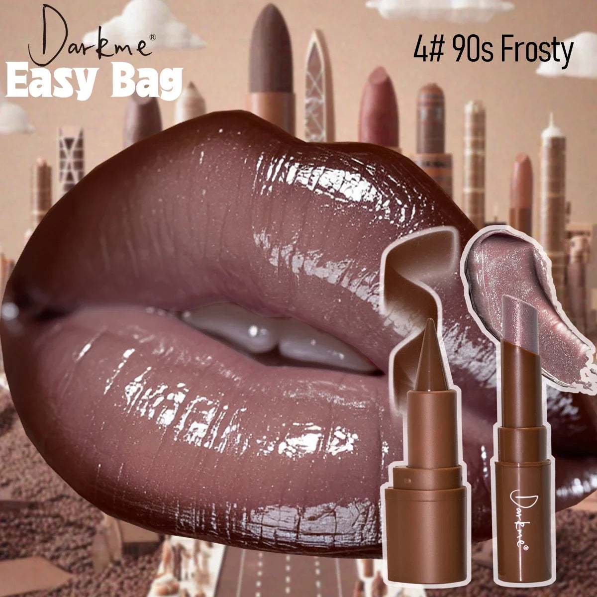 2Pcs Silky Smooth Lip Liner Nourishing Lipstick Set Shimmer Makeup Create Versatile Stunning Looks with Long-Lasting Hydration Vue