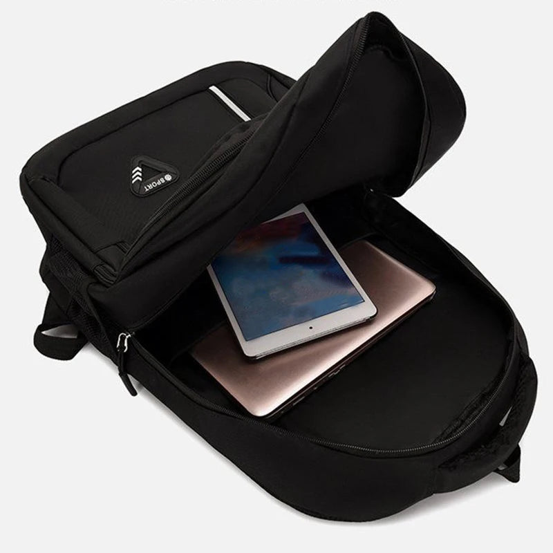 Neutral Multi-layered Backpack Men Women Various Pockets Suitable